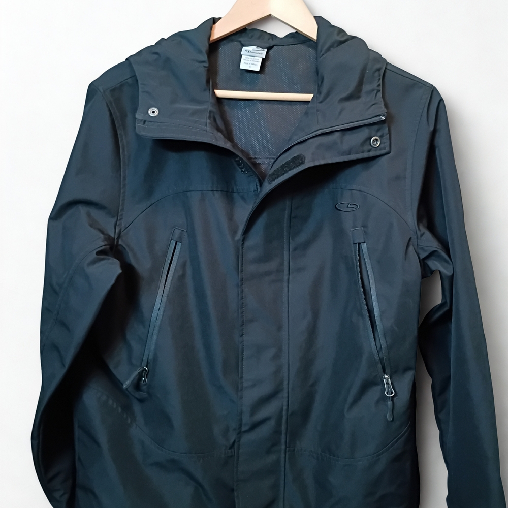 C9 by Champion Jacket Mens Small Black Windbreaker Lightweight Full Zip Hood